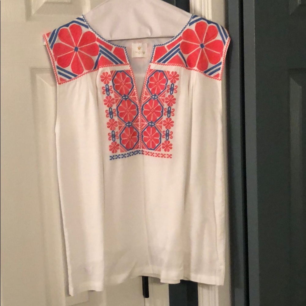 Embroidered J. Marie top
